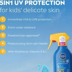 Nivea Sun Kids Protect & Care SPF50+ Trigger Spray 270ml Discount