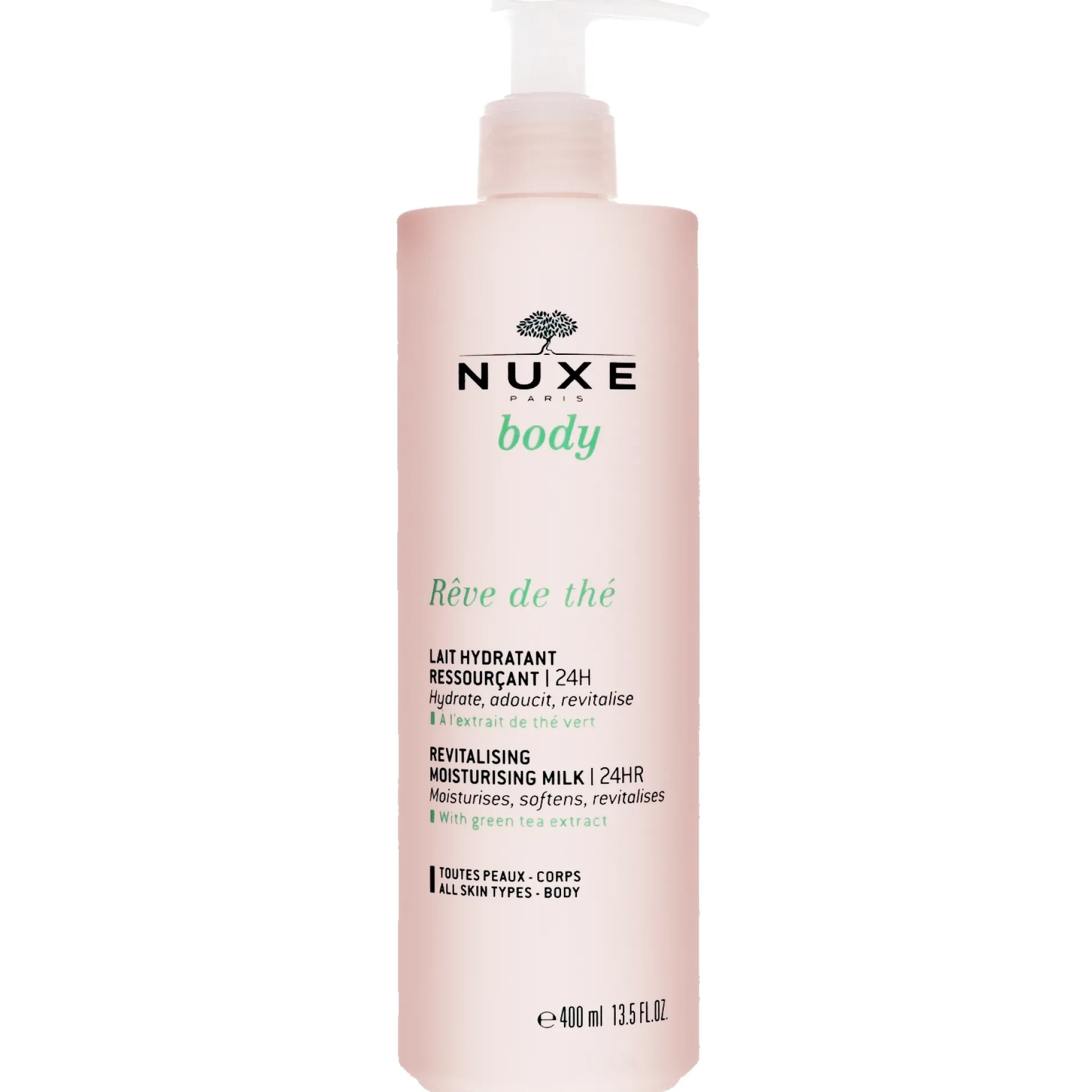 Nuxe Body Rêve de Thé: Revitalising Moisturising Milk 400ml Hot