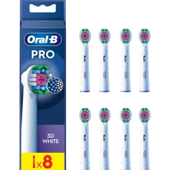 Oral-B 3D White Replacement Heads 8 Pack with X Fillaments Best