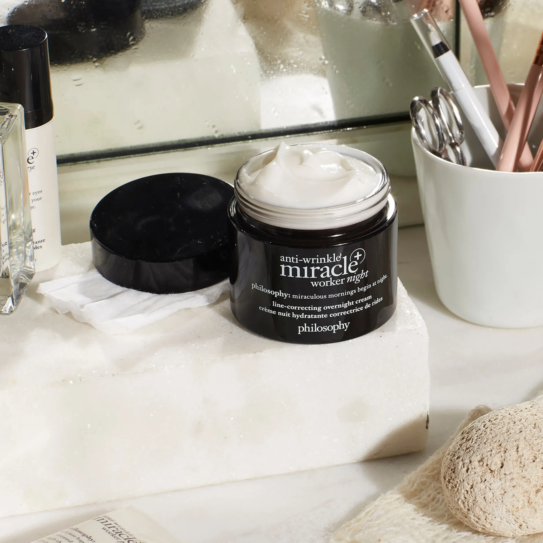 philosophy Anti-Wrinkle Miracle Worker+ Line-Correcting Overnight Cream 60ml New