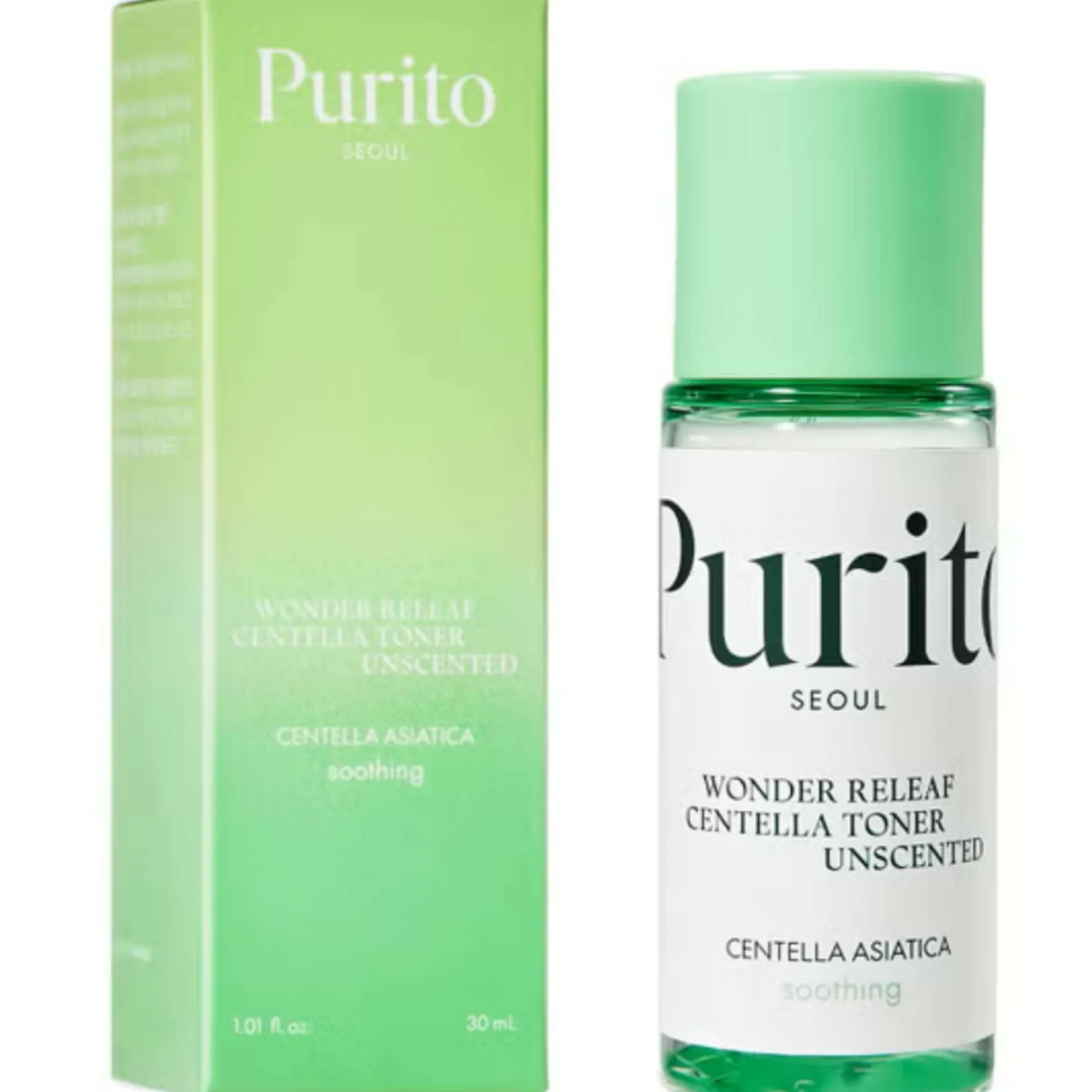 Purito Skincare Wonder Releaf Centella Toner Unscented 30ml New