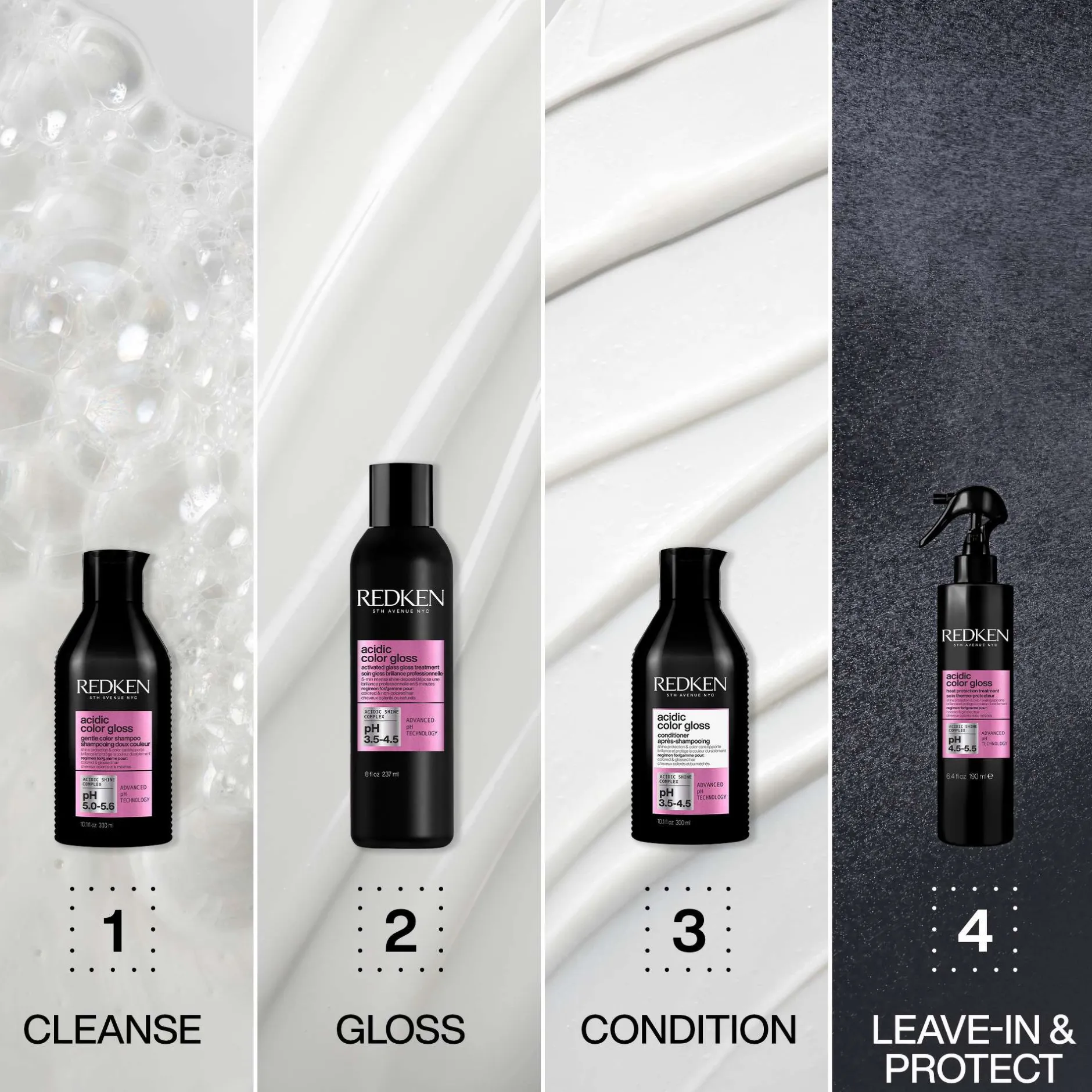 Redken Acidic Color Gloss Activated Glass Gloss Treatment for Glass-Like Shine 237ml