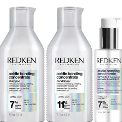 Redken Bundles Trio: Concentrate Shampoo 300ml, Conditioner 300ml & Concentrate 24/7 Night & Day Serum 100ml Best