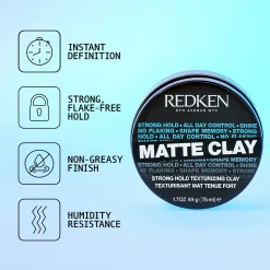 Redken Styling Matte Clay 75ml Clearance