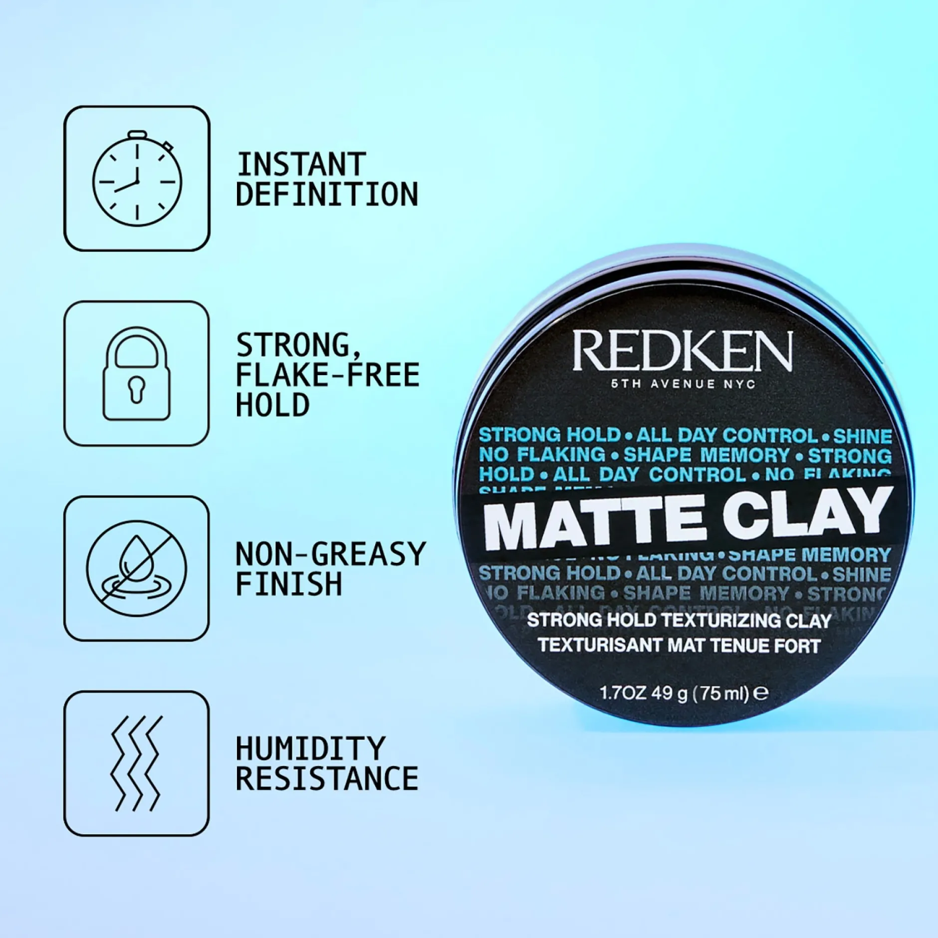 Redken Styling Matte Clay 75ml Clearance