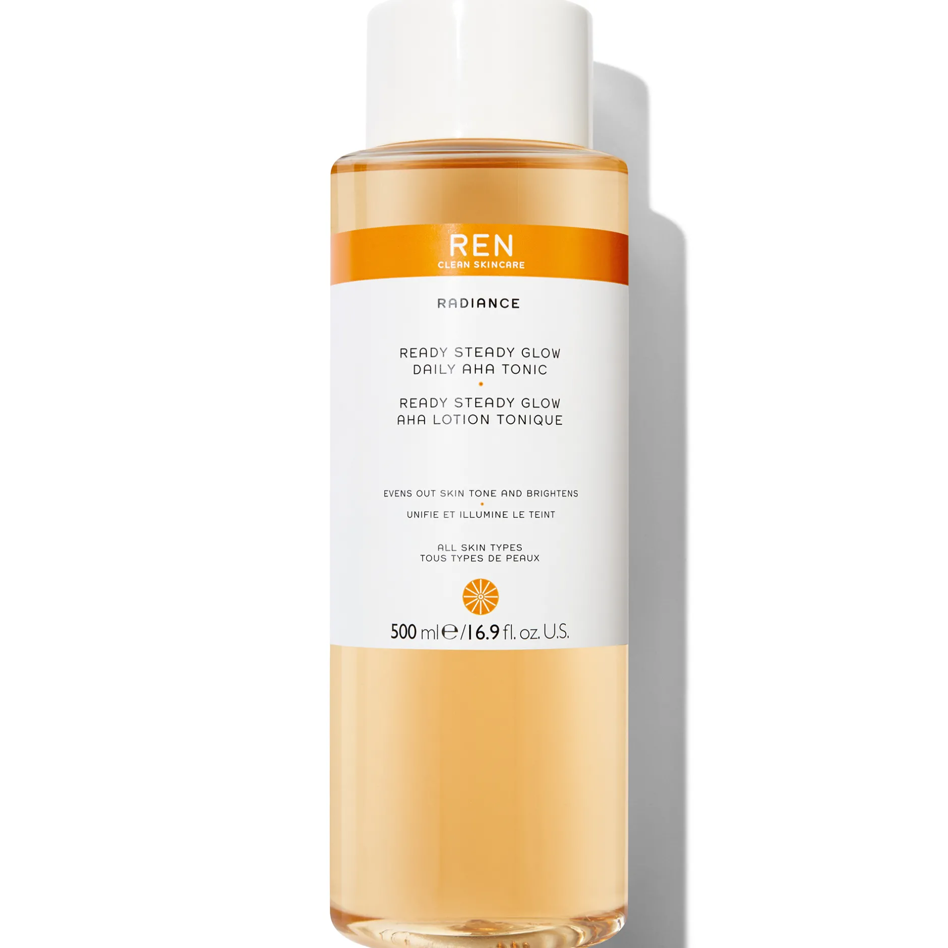 REN Clean Skincare Face Ready Steady Glow Daily AHA Tonic 250ml / 8.5 fl.oz. Discount