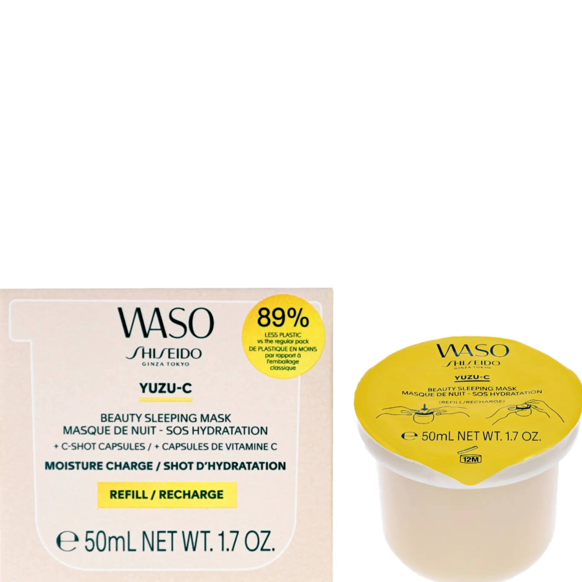 Shiseido Treatments Waso: YUZU-C Beauty Sleeping Mask Refill 50ml Outlet