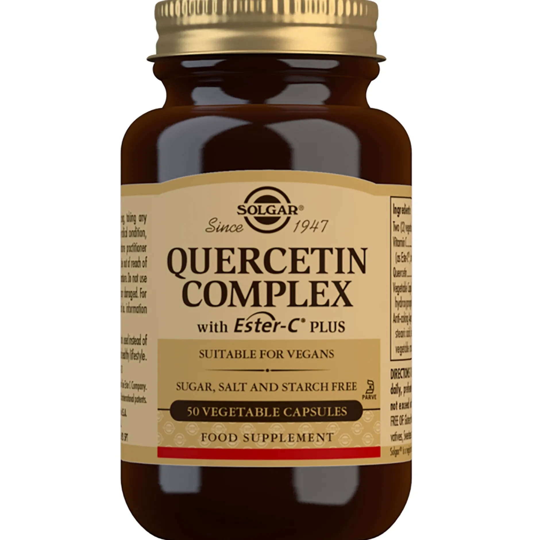 Solgar Specialty Quercetin Complex with Ester-C Plus Vegetable Capsules x 50