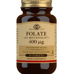 Solgar Vitamins Folate (as Metafolin®) 400µg Tablets x 50 Online