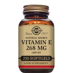Solgar Vitamins Natural Source Vitamin E 268mg (400 IU) Softgels x 250 Best
