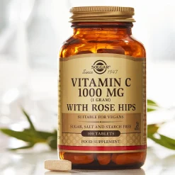Solgar Vitamins Vitamin C 1000mg with Rose Hips Tablets x 100 New