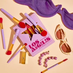 Spectrum Travel Books Los Angeles 6 Piece Makeup Brush Set New