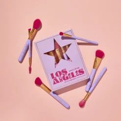 Spectrum Travel Books Los Angeles 6 Piece Makeup Brush Set New