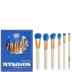 Spectrum Travel Books Mykonos 6 Piece Makeup Brush Set Clearance