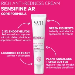 SVR Sensifine Ar Anti-Redness Moisturising Soothing Intensive Care for Very Dry Skin 40ml Clearance