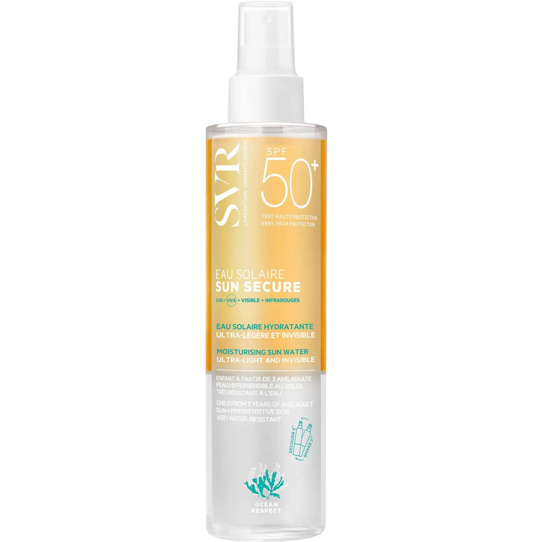 SVR Sun Secure Eau Solaire SPF50+ Ultra-Light and Invisible 200ml Online