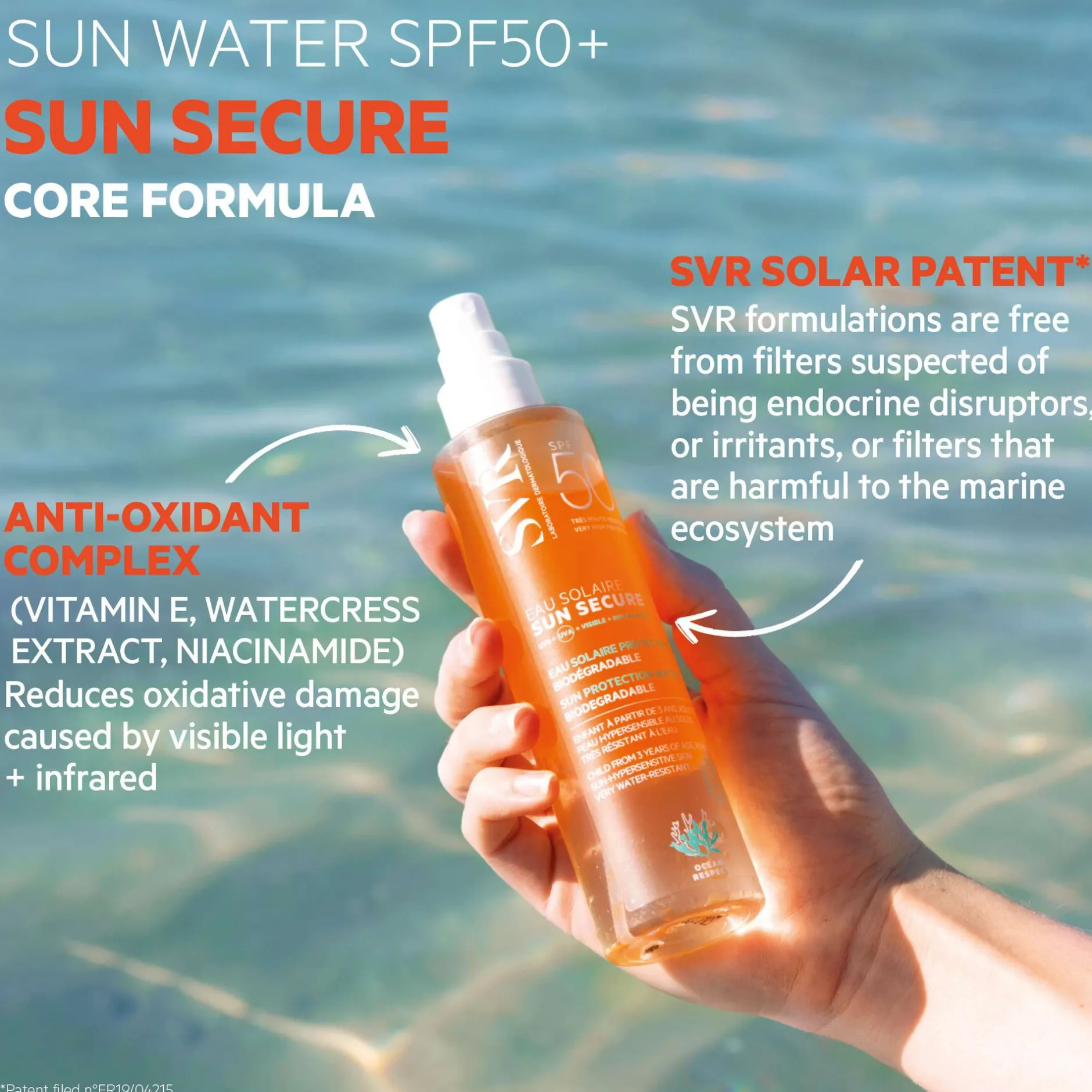 SVR Sun Secure Eau Solaire SPF50+ Ultra-Light and Invisible 200ml Online