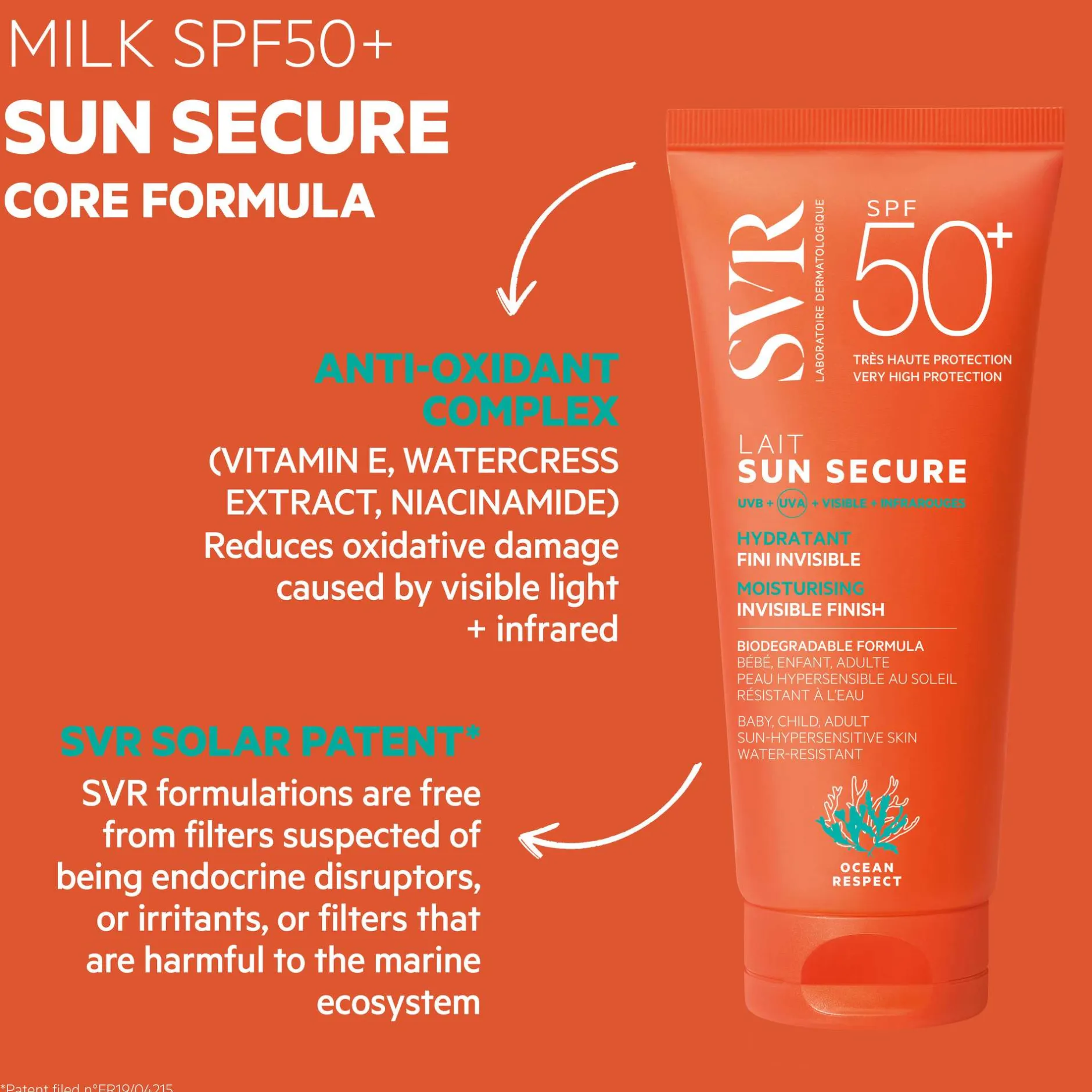 SVR Sun Secure SPF50+ Moisturising Invisible Finish 100ml Sale
