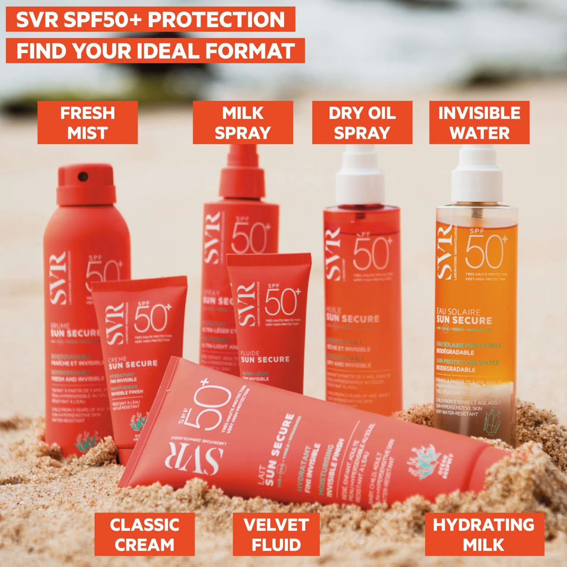 SVR Sun Secure SPF50+ Moisturising Invisible Finish 100ml Sale