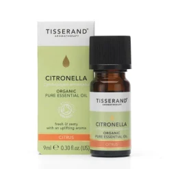 Tisserand Aromatherapy Pure Essential Oils Citronella Organic Essential Oil 9ml Online