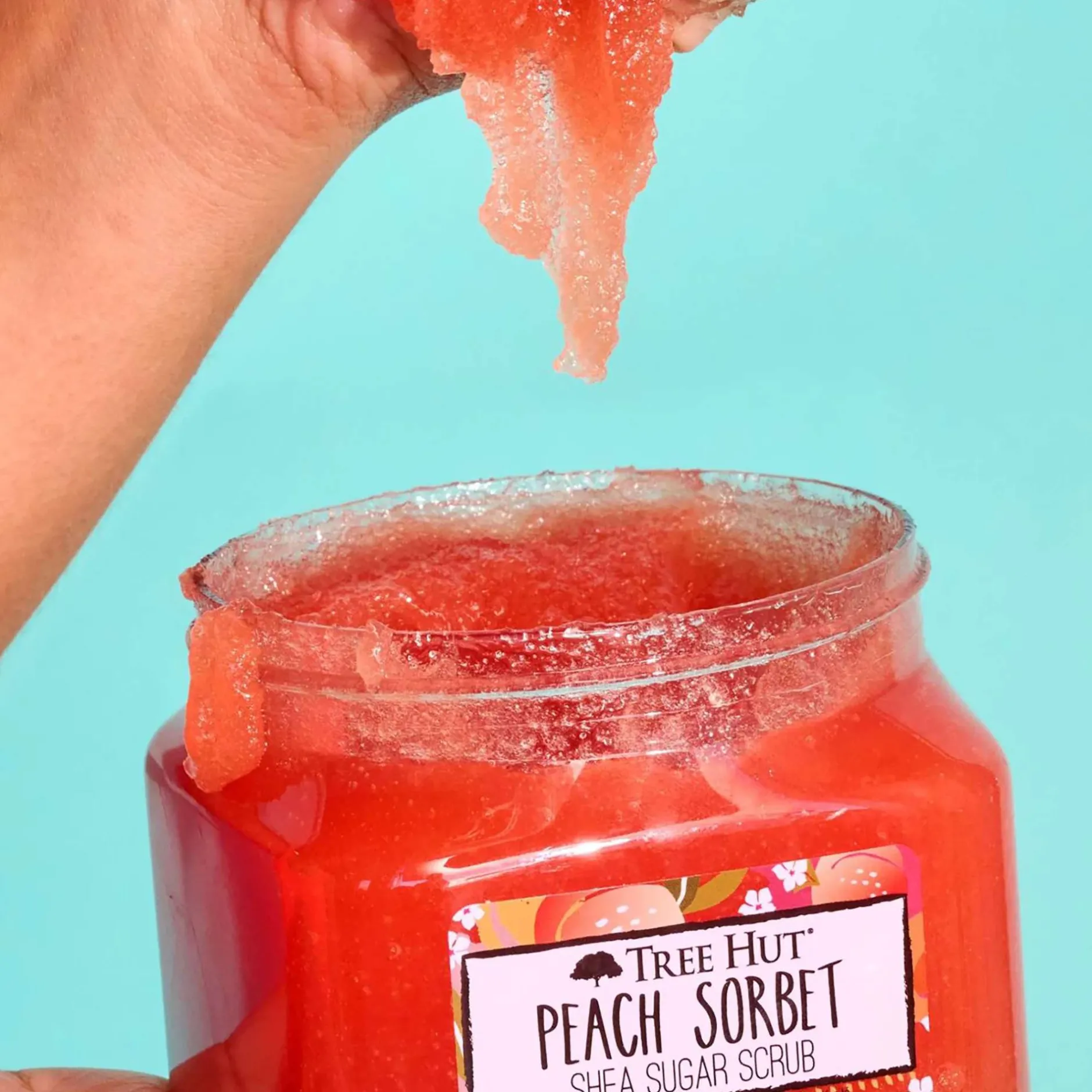 Tree Hut Body Scrubs Peach Sorbet Shea Sugar Scrub 510g New