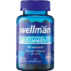 Vitabiotics Wellman Multi-Vitamin Natural Orange Flavour Vegan Gummies x 60 Discount