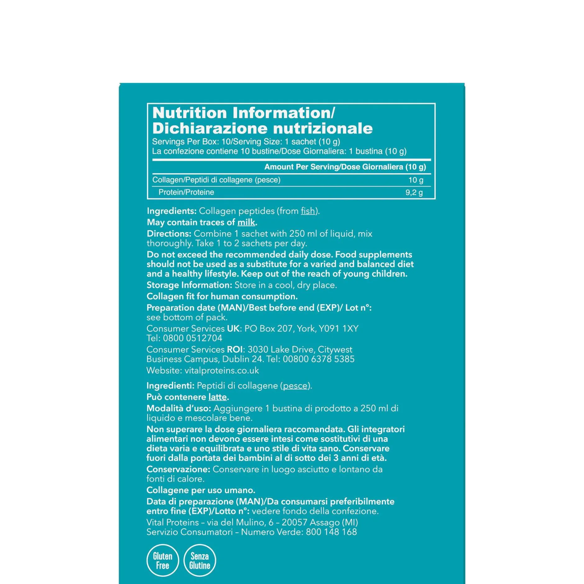 Vital Proteins Marine Collagen Sachets 10 x 10g Hot